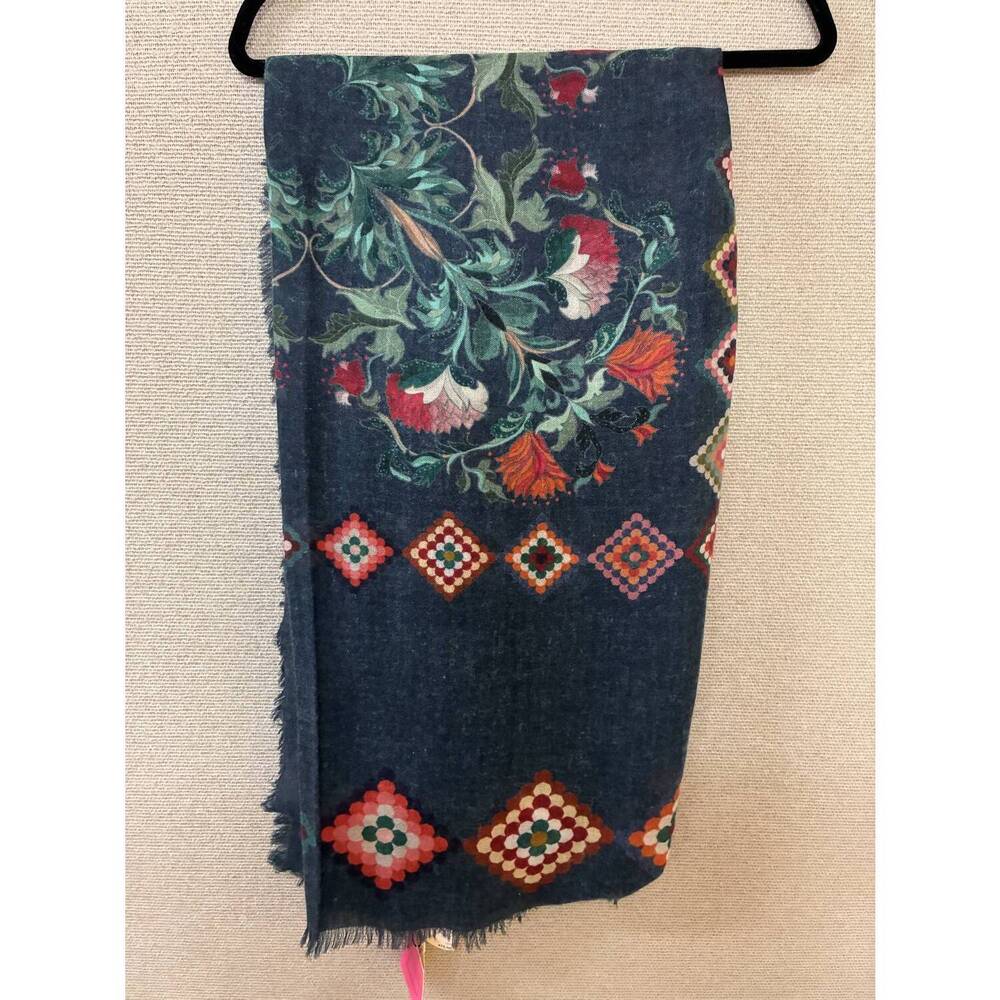 NEW FRANCO FERRARI women's euclide scarf in navy